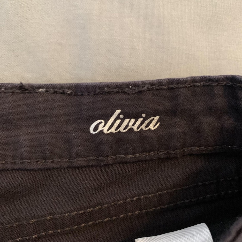 FDJ French Dressing Olivia Straight‎ Jeans Womens 12P Petite Brown Mid Rise - Picture 3 of 11